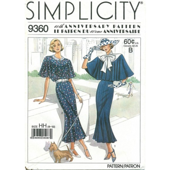 Vintage ©1988 Simplicity 9360 - 60th Anniversary Pattern for Women's Town Dress - Picture 1 of 2